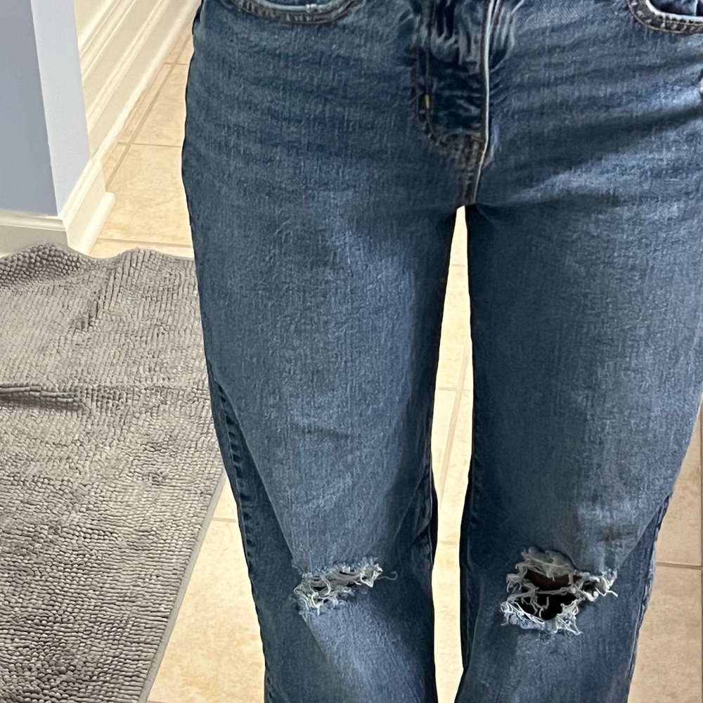 Distressed Blue Jeans for Women